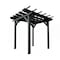 Highwood Usa Bodhi 8 x 8 Poly Outdoor Pergola Gazebo AD-PGLA0808-BKE - alternate 1